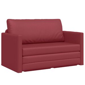 vidaXL Schlafsofa Weinrot 124 x 71 x 78 cm Kunstleder