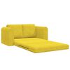vidaXL Schlafsofa 60cm Gelb Samt