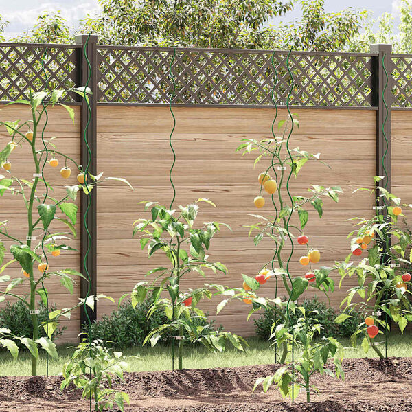 vidaXL Pflanzenst&uuml;tze 20 pcs Gr&uuml;n 110 x 0.6 x 0.6 cm Stahl