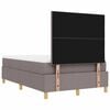 vidaXL Boxspringbett mit Matratze Taupe 120 x 190 cm Stoff