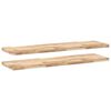 vidaXL Schweberegale 2 Stk. 160x40x4 cm Massivholz Akazie Unbehandelt