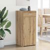 vidaXL Sideboard Schwarz Eichen-Optik 42,5 x 40 x 93 cm Holzwerkstoff