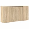 vidaXL Empfangstheke Sonoma-Eiche 200x50x103,5 cm Holzwerkstoff