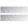 vidaXL Stufenmatten 2 stk. 80 x 20 cm Silber Aluminium Rechtwinklig