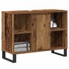 vidaXL Badezimmerschrank mit T&uuml;r Altholz 80 x 33 x 60 cm Holzwerkstoff