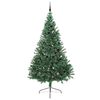 vidaXL K&uuml;nstlicher vorbeleuchteter Weihnachtsbaum Gr&uuml;n 240 cm PVC