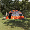 vidaXL Campingzelt Grau und Orange 475 x 475 x 235 cm Polyester