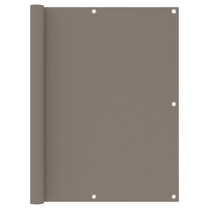 vidaXL Balkon-Sichtschutz Taupe 120x500 cm Oxford-Gewebe