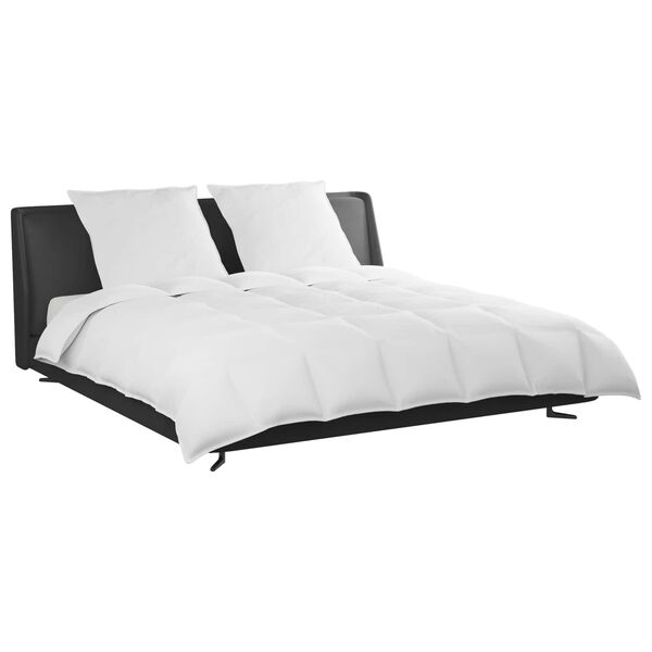 vidaXL Bettdecken Set mit Kissen 3 pcs Weiß Daunenfeder