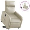 vidaXL Relaxsessel mit Aufstehhilfe Creme Kunstleder