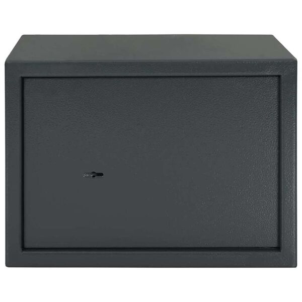 vidaXL Safe Box mit Schloss Dunkelgrau 35 x 25 x 25 cm Stahl