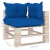 vidaXL 9-tlg. Garten-Lounge-Set aus Paletten mit Kissen Kiefernholz