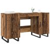 vidaXL Schreibtisch mit Regal Altholz 140 x 50 x 75 cm Holzwerkstoff