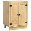 vidaXL Schrank mit Regal Honig 60 x 46 x 81,5 cm Massives Kiefernholz
