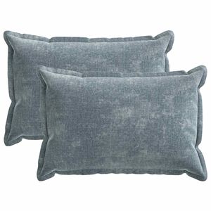 vidaXL Kissenbezug 2 pcs HOUTEN Himmelblau 50 x 75 cm Chenille-Stoff