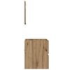 vidaXL Badezimmerschrank Artisan-Eiche 41 x 38,5 x 45 cm Holzwerkstoff