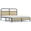 vidaXL Bettgestell ohne Matratze 160x200 cm Sonoma-Eiche Holzwerkstoff