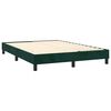 vidaXL Boxspringbett mit Matratze Dunkelgr&uuml;n 140x190 cm Samt