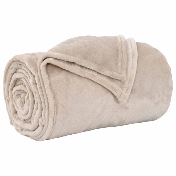 vidaXL Wohndecken 6 pcs Beige 130 x 150 cm Fleece