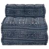 vidaXL Modulares Sofa Indigo Druck 70 x 70 x 56 cm Stoff