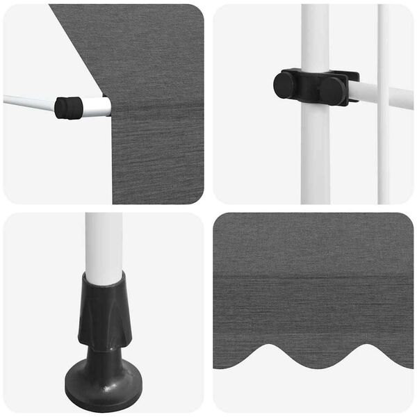 Tidyard Markise 300cm Einziehbar | Handbetrieben Kl Produktbild-Vorschau 10