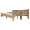 vidaXL Bettrahmen Artisan-Eiche 140 x 190 cm Holzwerkstoff