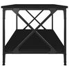 vidaXL Couchtisch Schwarz 100x50x45 cm Holzwerkstoff und Eisen