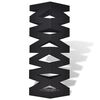 Schirmständer Schirmhalter Gehstock Stahl schwarz quadratisch 48,5 cm