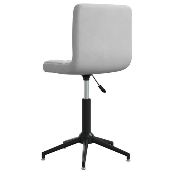 vidaXL Esszimmerstuhl Drehbar Hellgrau Samt