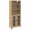 vidaXL Highboard Artisan-Eiche 69,5 x 34 x 180 cm Holzwerkstoff