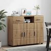 vidaXL Holzschrank Artisan-Eiche 88,5 x 30,5 x 73 cm Holzwerkstoff