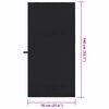 vidaXL Sporthandt&uuml;cher 2 pcs Schwarz 140 x 70 cm