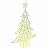 vidaXL Weihnachtsbaum mit 120 LEDs Warmwei&szlig; 120 cm PET