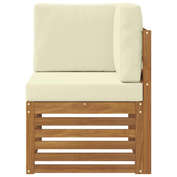 vidaXL Outdoor Ecksofa Massivholz Akazie Natur