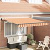 vidaXL Markise Gelb und Orange 350 x 250 x 165 cm Polyester