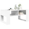 vidaXL Couchtisch mit Speicher Wei&szlig; 92 x 53 x 45 cm Holzwerkstoff