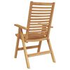 vidaXL Gartenstuhl 6 pcs Braun 52 x 64,5 x 108 cm Teak-Massivholz