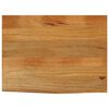 vidaXL Tischplatte mit Baumkante 80x60x3,8 cm Massivholz Mango