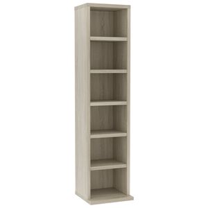 vidaXL CD-Schrank Sonoma-Eiche 21x20x88 cm Holzwerkstoff