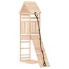 vidaXL Spielturm mit Kletterwand Massivholz Kiefer