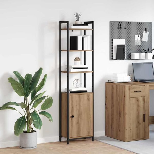 vidaXL B&uuml;cherregal Artisan-Eiche 40 x 24 x 161 cm Holzwerkstoff