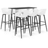 vidaXL 7-tlg. Bar-Set Schwarz und Wei&szlig;