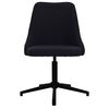 vidaXL Esszimmerstuhl Drehbar Schwarz Stoff