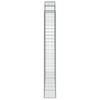 vidaXL Gabionen mit Hochbogen 4 Stk. 200x30x220/240cm Verzinktes Eisen