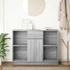vidaXL Sideboard mit Schublade Grau Sonoma 101x35x76 cm Holzwerkstoff