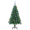 vidaXL K&uuml;nstlicher Weihnachtsbaum mit 150 LEDs mit St&auml;nder Gr&uuml;n 150 cm