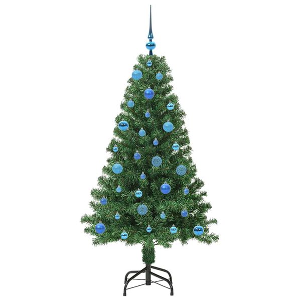 vidaXL K&uuml;nstlicher Weihnachtsbaum mit 150 LEDs mit St&auml;nder Gr&uuml;n 150 cm