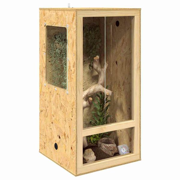 vidaXL Terrarium Braun 50 x 50 x 100 cm OSB
