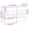 vidaXL TV-Wandschrank Schwarz Eichen-Optik 98,5 x 30 x 60,5 cm