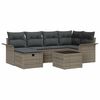 vidaXL Gartensofa-set 7 stk. Poly Rattan